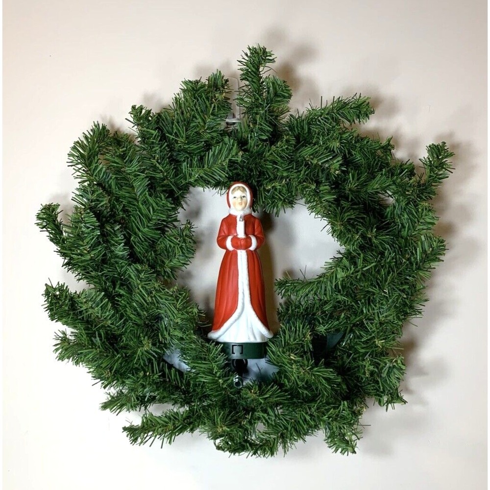 Vintage Mr Christmas Motion Activated Singing‎ Wreath Indoor/Outdoor -Tested!!